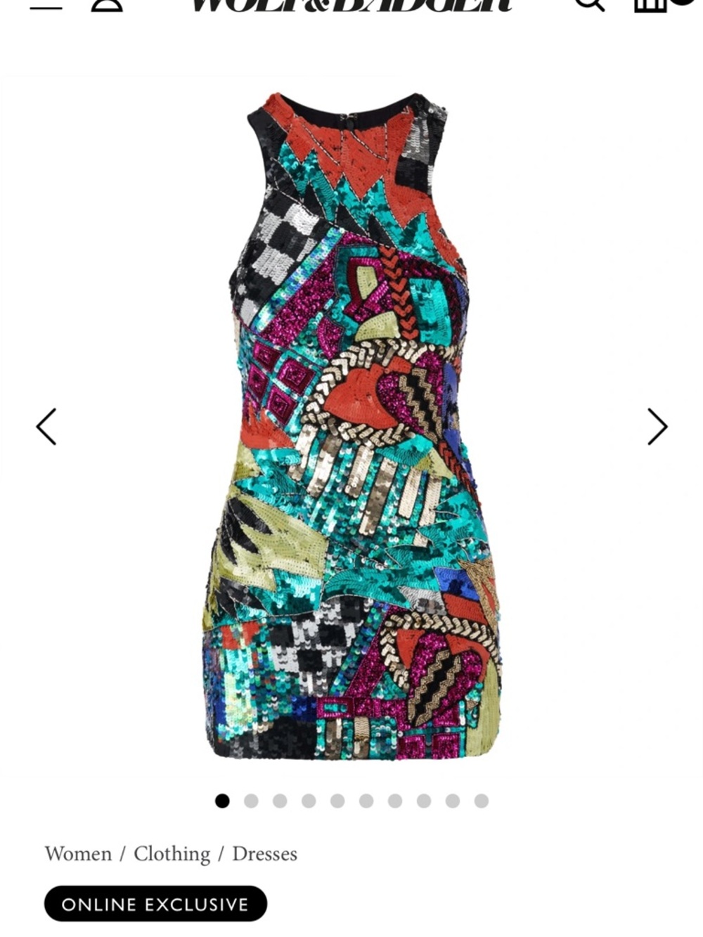 ISO RaeVynn Wolf & Badger Bowie Sequin Dress